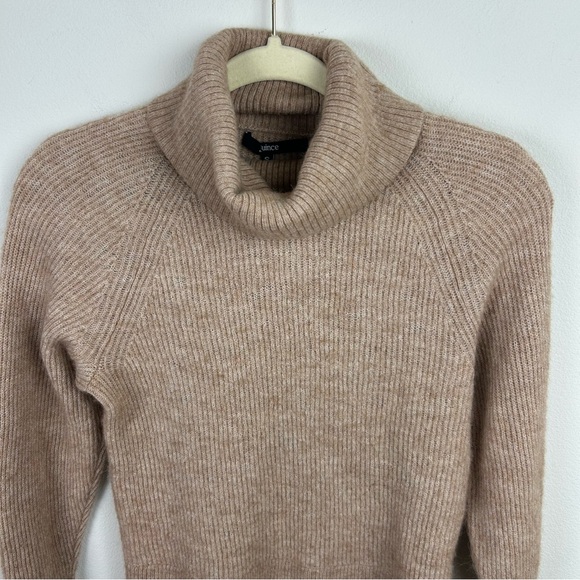 Quince Merino Wool / Baby Alpaca blend turtle neck in camel size: S - Picture 4 of 10